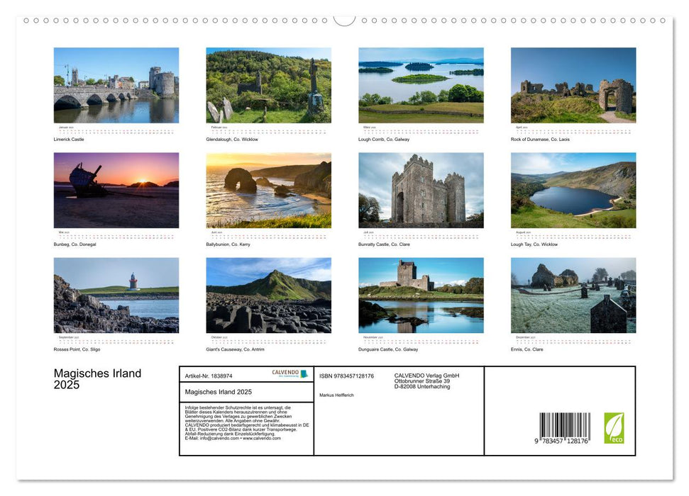 Magisches Irland 2025 (CALVENDO Premium Wandkalender 2025)