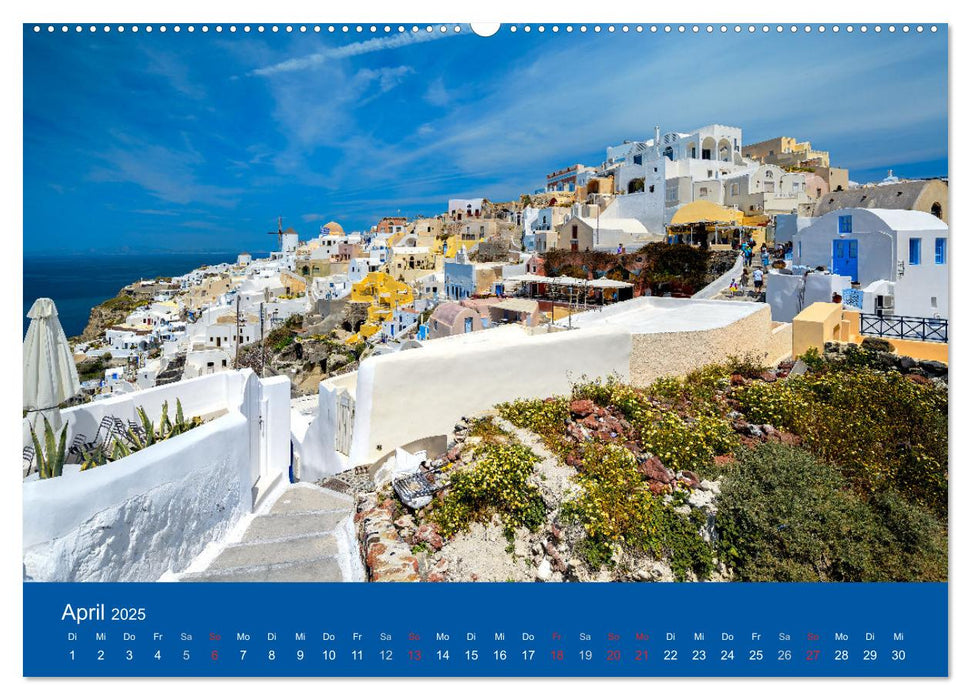 Santorin - eine Insel zum Träumen (CALVENDO Premium Wandkalender 2025)