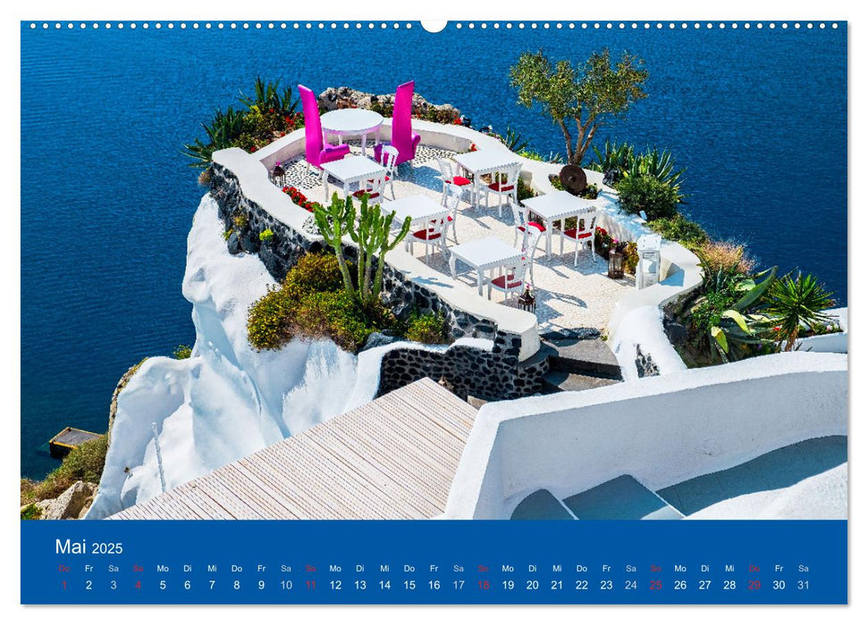 Santorin - eine Insel zum Träumen (CALVENDO Premium Wandkalender 2025)