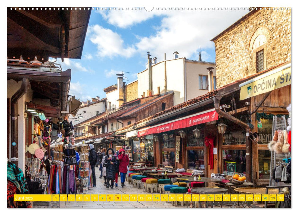 Sarajevo - Vielfältige Hauptstadt von Bosnien und Herzegowina (CALVENDO Premium Wandkalender 2025)