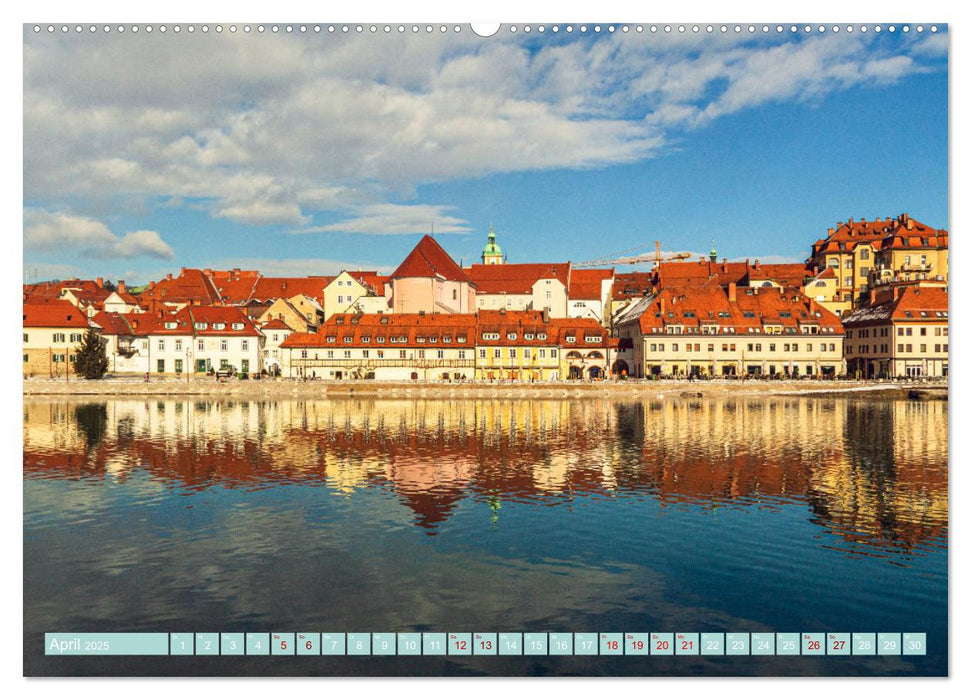 Maribor - Entspannde Stadt am Ufer der Drau (CALVENDO Wandkalender 2025)