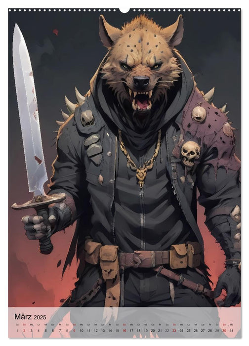 Beasts - Edle Krieger und verruchte Bösewichte (CALVENDO Premium Wandkalender 2025)