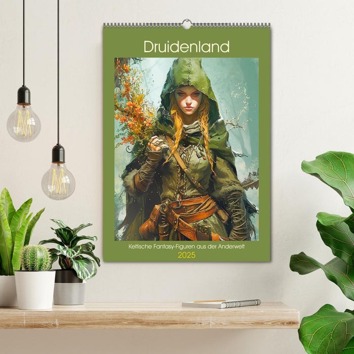 Druidenland. Keltische Fantasy-Figuren aus der Anderwelt (CALVENDO Wandkalender 2025)