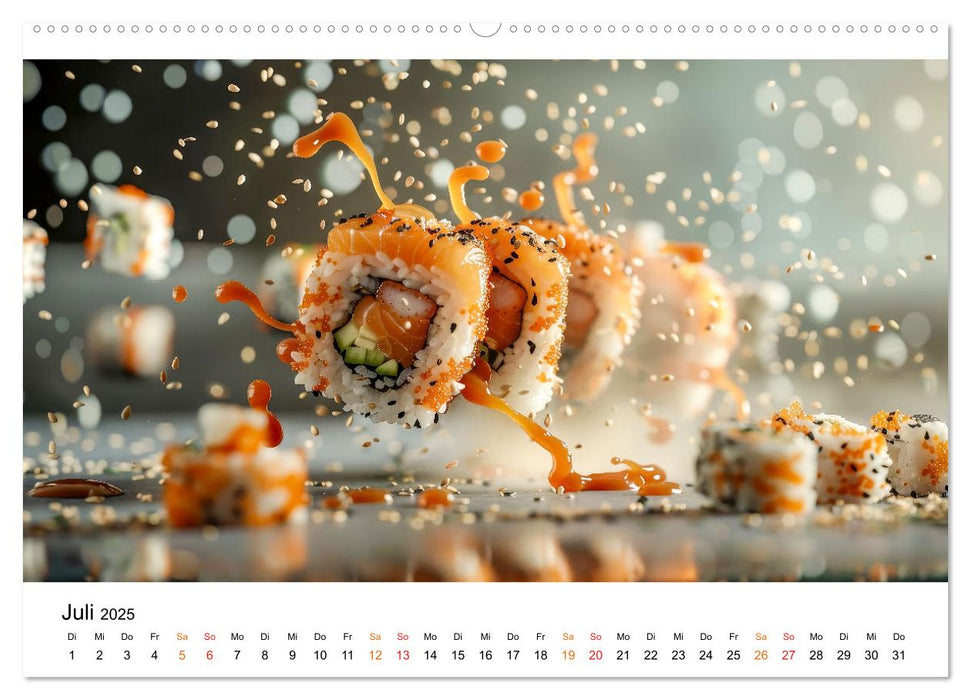 Sushi für Gourmets (CALVENDO Premium Wandkalender 2025)
