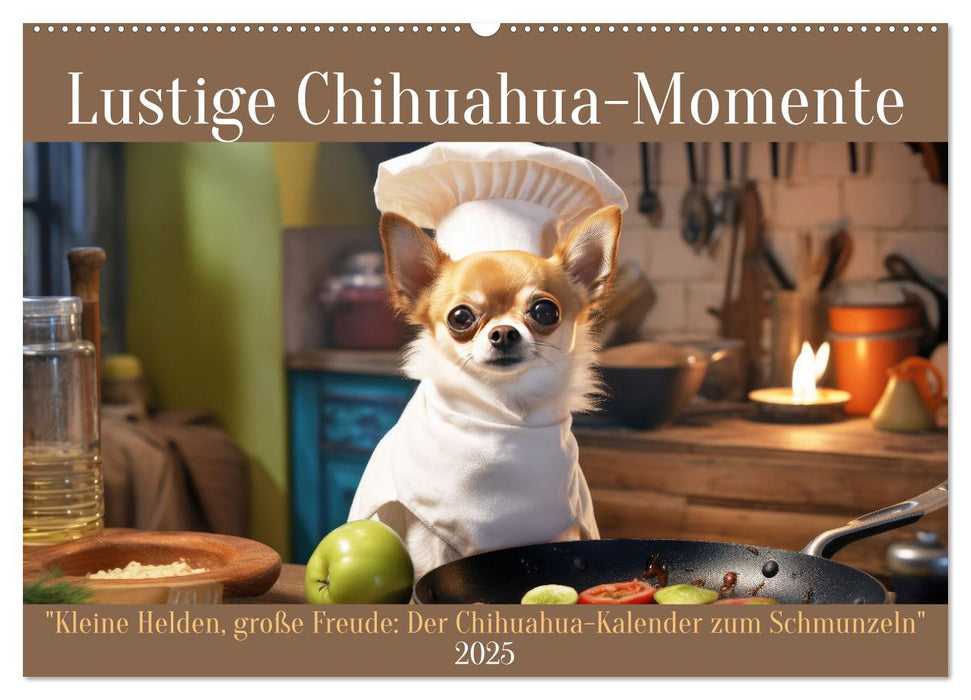 Lustige Chihuahua-Momente (CALVENDO Wandkalender 2025)