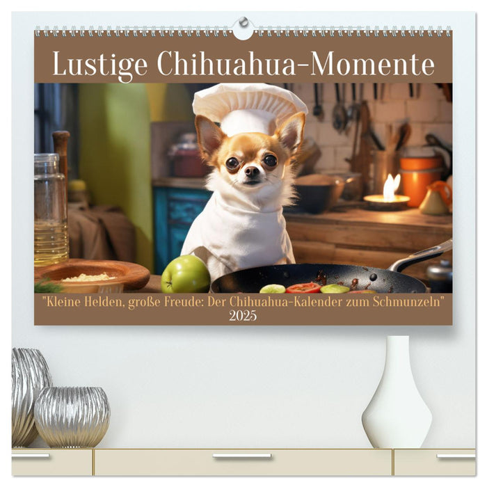 Lustige Chihuahua-Momente (CALVENDO Premium Wandkalender 2025)