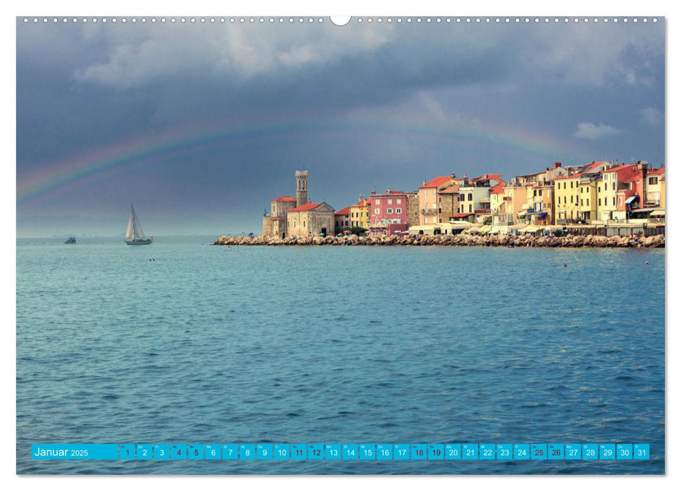 Piran - Slowenische Perle an der Adriaküste (CALVENDO Premium Wandkalender 2025)