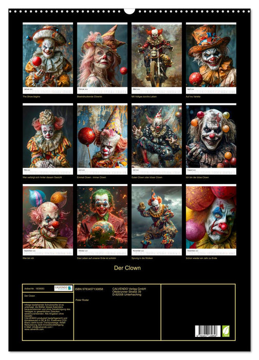 Der Clown (CALVENDO Wandkalender 2025)