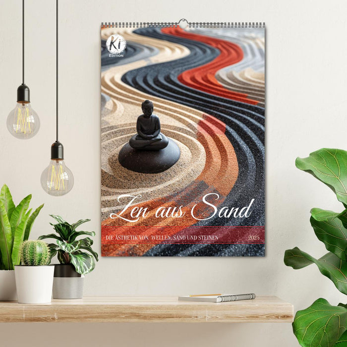 Zen aus Sand (CALVENDO Wandkalender 2025)