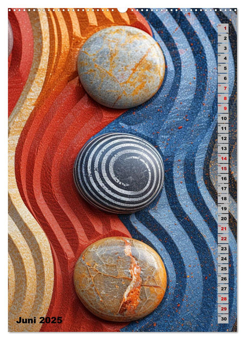 Zen aus Sand (CALVENDO Premium Wandkalender 2025)