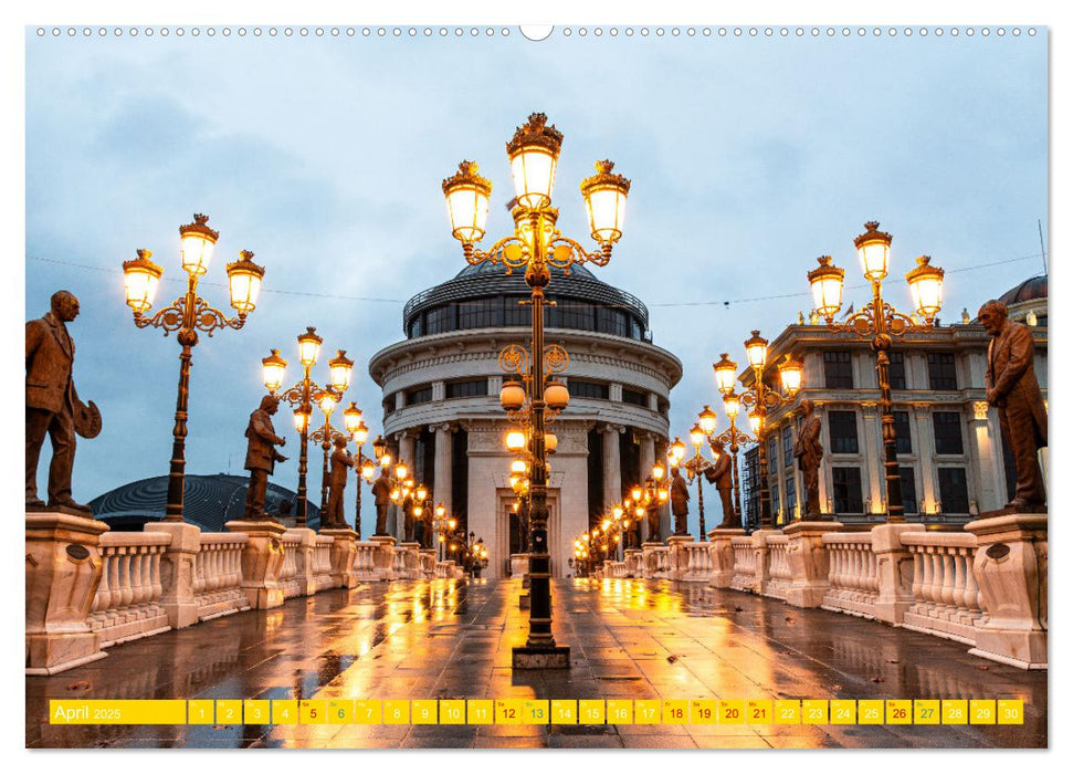Skopje - Nordmazedoniens überraschende Hauptstadt (CALVENDO Wandkalender 2025)