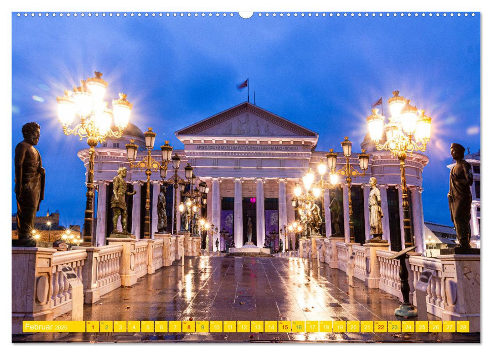 Skopje - Nordmazedoniens überraschende Hauptstadt (CALVENDO Premium Wandkalender 2025)