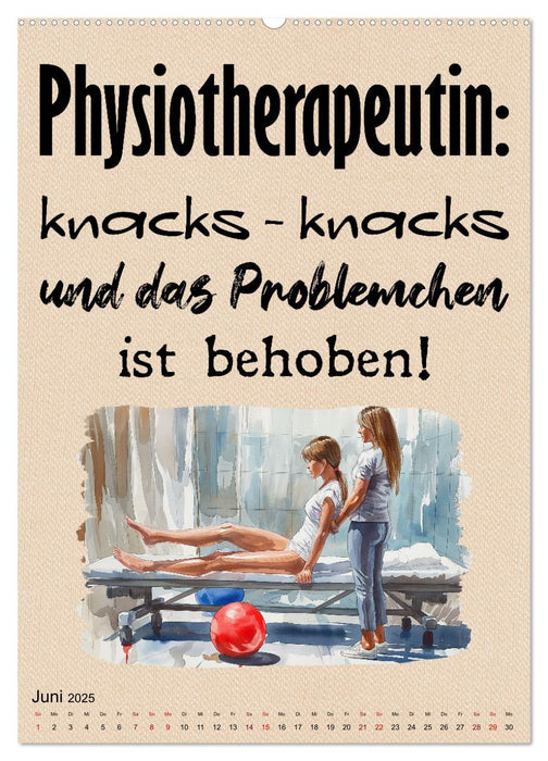 Physiosprüche (CALVENDO Premium Wandkalender 2025)