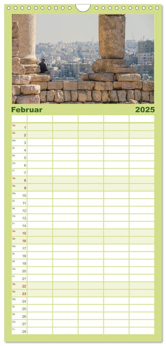 Jordanien - Land zwischen Antike und Moderne (CALVENDO Familienplaner 2025)