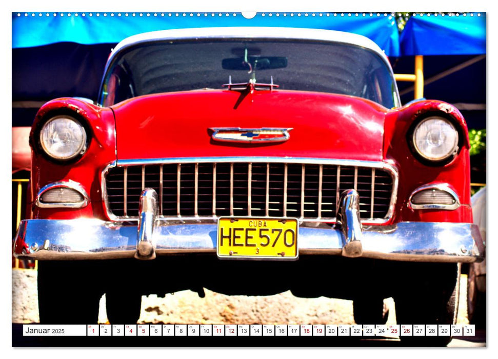 CHEVY '55 - Ein US-Oldtimer in Kuba (CALVENDO Wandkalender 2025)