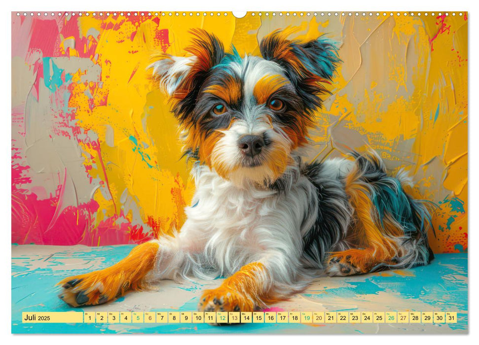 Tiere im Pop Art Kleid (CALVENDO Premium Wandkalender 2025)