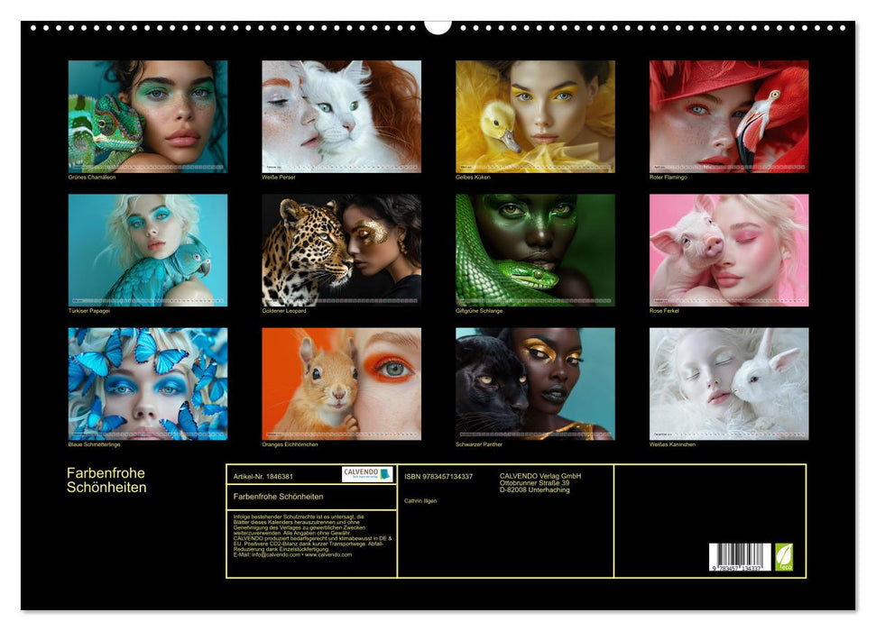 Farbenfrohe Schönheiten (CALVENDO Wandkalender 2025)