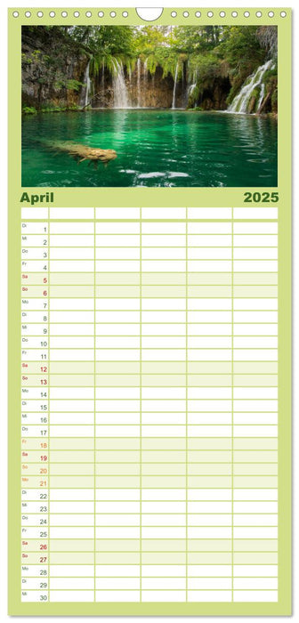Naturwunder Plitvicer Seen (CALVENDO Familienplaner 2025)