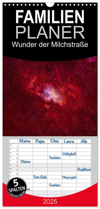 Wunder der Milchstraße (CALVENDO Familienplaner 2025)