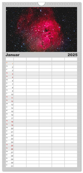 Wunder der Milchstraße (CALVENDO Familienplaner 2025)