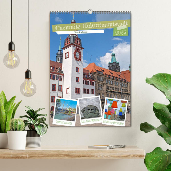 Chemnitz Kulturhauptstadt Terminplaner (CALVENDO Wandkalender 2025)