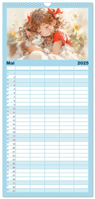 Der Mädchen-Kalender (CALVENDO Familienplaner 2025)