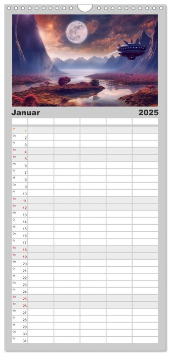 Extraterrestrisch - Auf fremden Planeten (CALVENDO Familienplaner 2025)