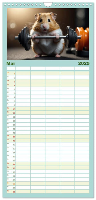 Hamstertage (CALVENDO Familienplaner 2025)