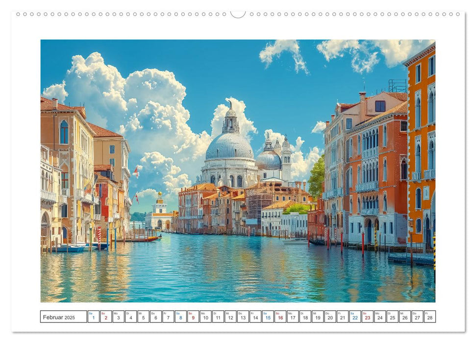 Reisestädte Europas (CALVENDO Wandkalender 2025)