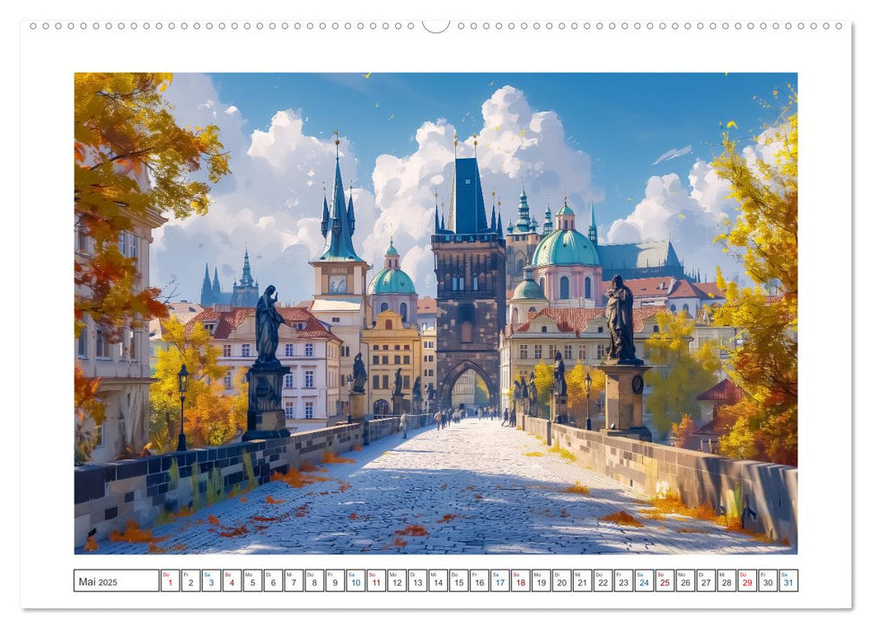 Reisestädte Europas (CALVENDO Wandkalender 2025)