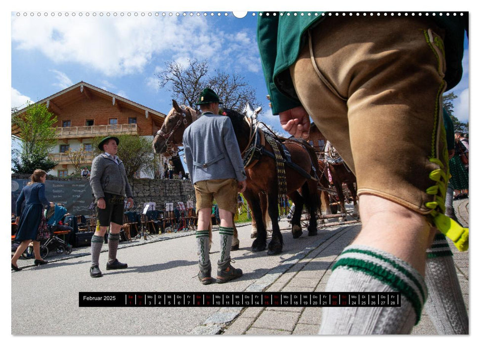 Maibaum aufstellen (CALVENDO Wandkalender 2025)