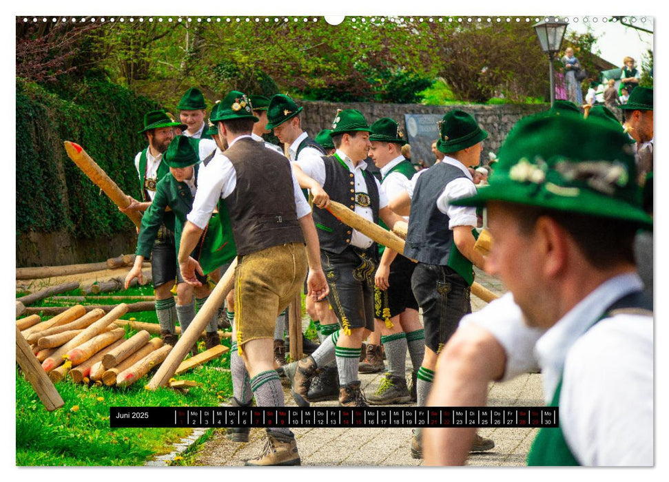 Maibaum aufstellen (CALVENDO Wandkalender 2025)