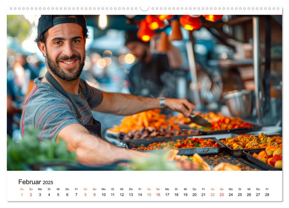 Street Food für Gourmets (CALVENDO Wandkalender 2025)