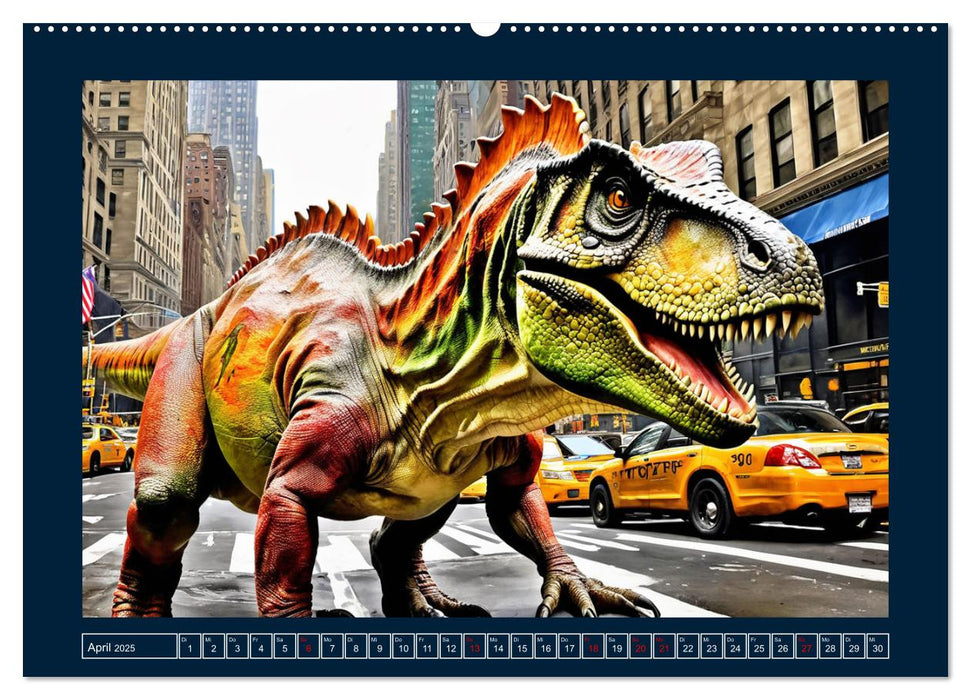 Dinosaurier erobern die Welt zurück (CALVENDO Premium Wandkalender 2025)
