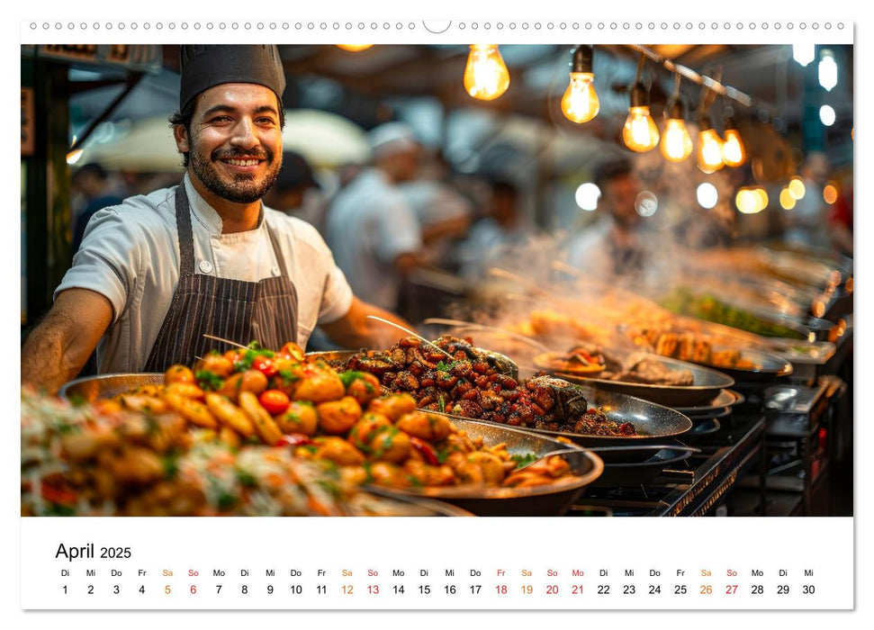 Street Food für Gourmets (CALVENDO Premium Wandkalender 2025)