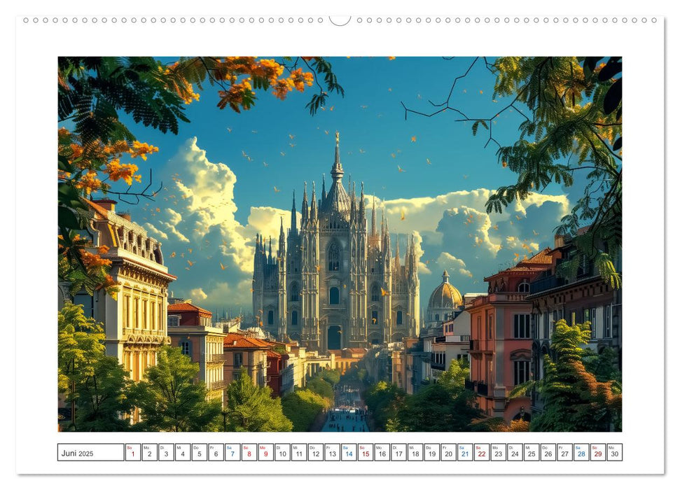 Reisestädte Europas (CALVENDO Premium Wandkalender 2025)