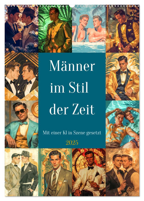 Männer im Stil der Zeit (CALVENDO Wandkalender 2025)