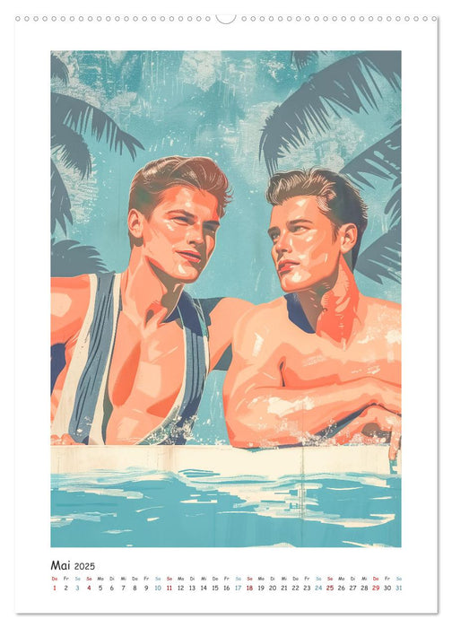 Männer im Stil der Zeit (CALVENDO Wandkalender 2025)