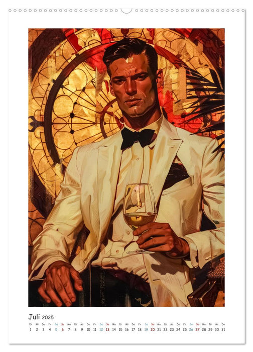 Männer im Stil der Zeit (CALVENDO Premium Wandkalender 2025)