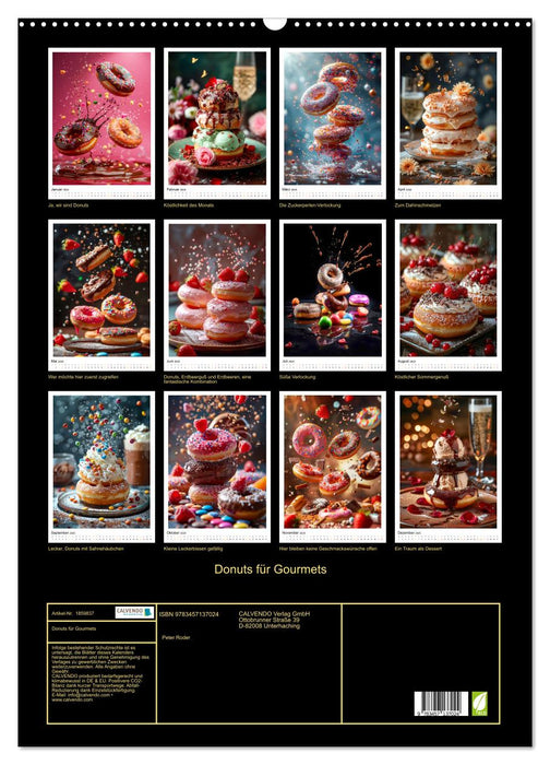 Donuts für Gourmets (CALVENDO Wandkalender 2025)