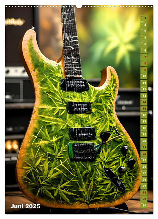 Traumhafte Gitarren (CALVENDO Premium Wandkalender 2025)