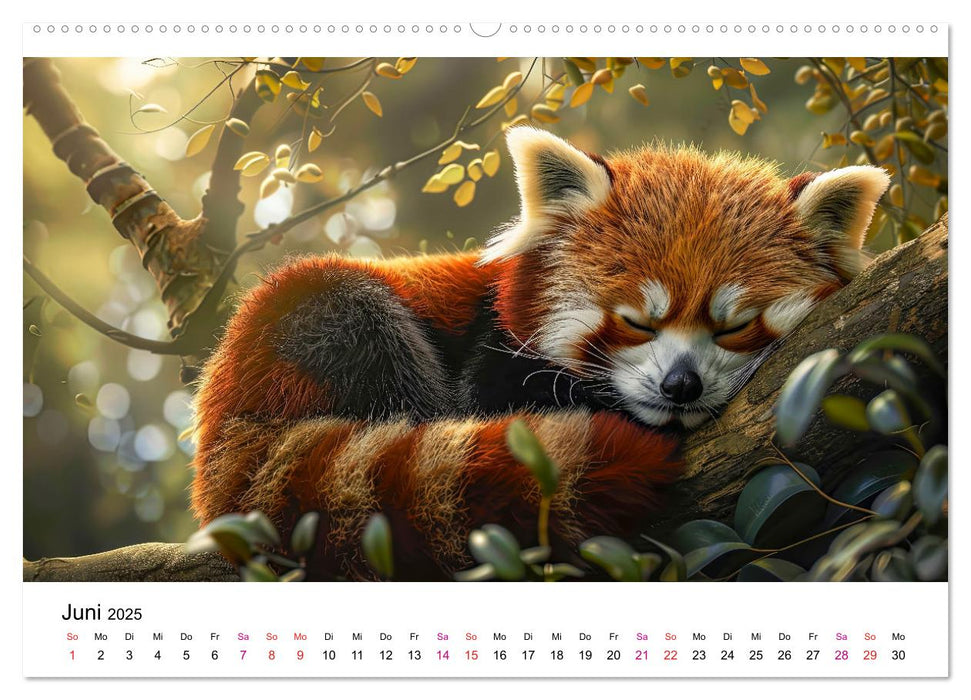 Der Rote Panda (CALVENDO Premium Wandkalender 2025)