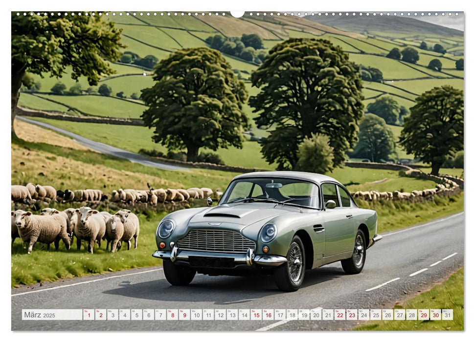 Virtual Classic Cars (CALVENDO Wandkalender 2025)