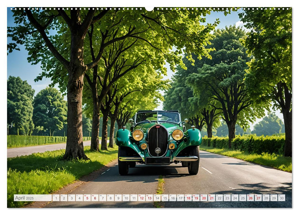 Virtual Classic Cars (CALVENDO Wandkalender 2025)