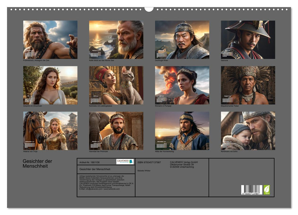Gesichter der Menschheit (CALVENDO Wandkalender 2025)