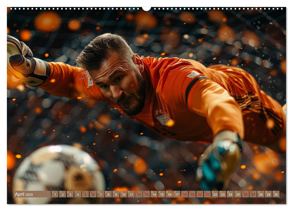 Fußball - Dynamik am Ball (CALVENDO Premium Wandkalender 2025)