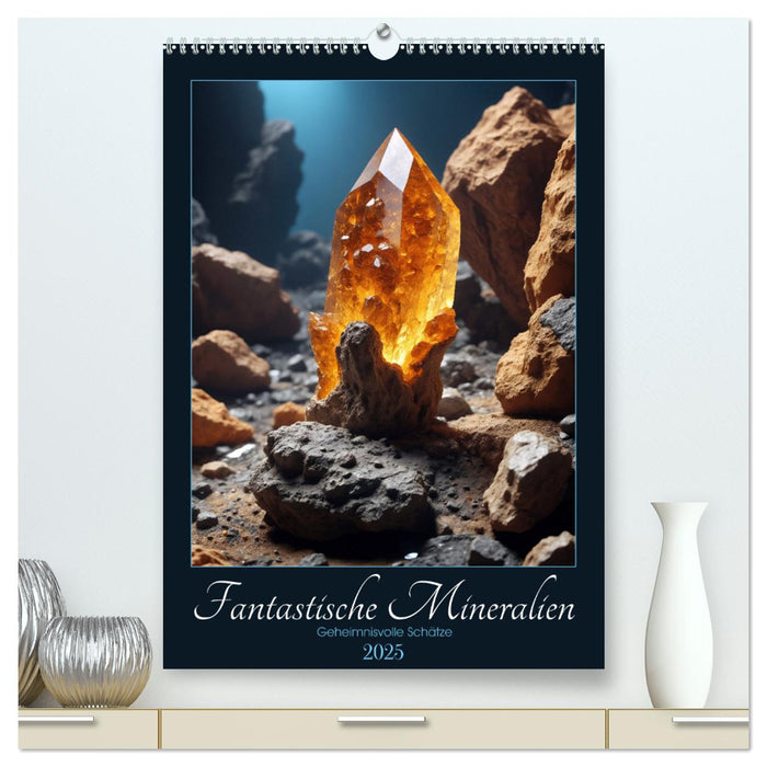 Fantastische Mineralien - Geheimnisvolle Schätze (CALVENDO Premium Wandkalender 2025)