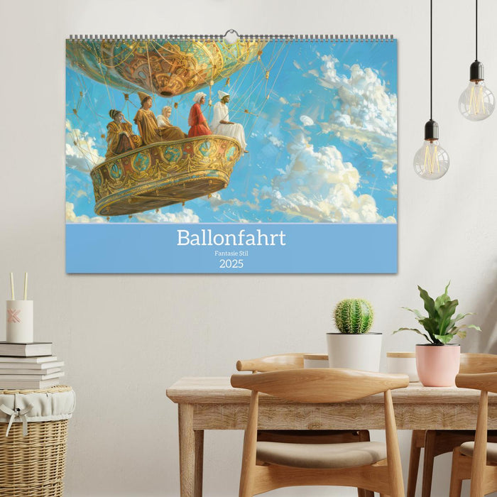 Ballonfahrt - Fantasie Stil (CALVENDO Wandkalender 2025)