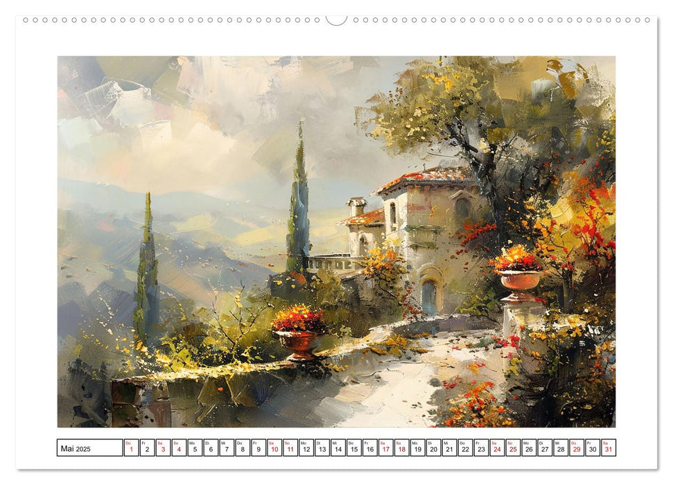 Toskana bis Provence (CALVENDO Wandkalender 2025)