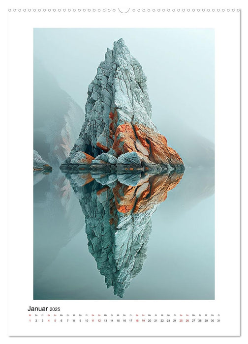 Spiegelungen - Reflektierte Schönheiten der Natur (CALVENDO Wandkalender 2025)